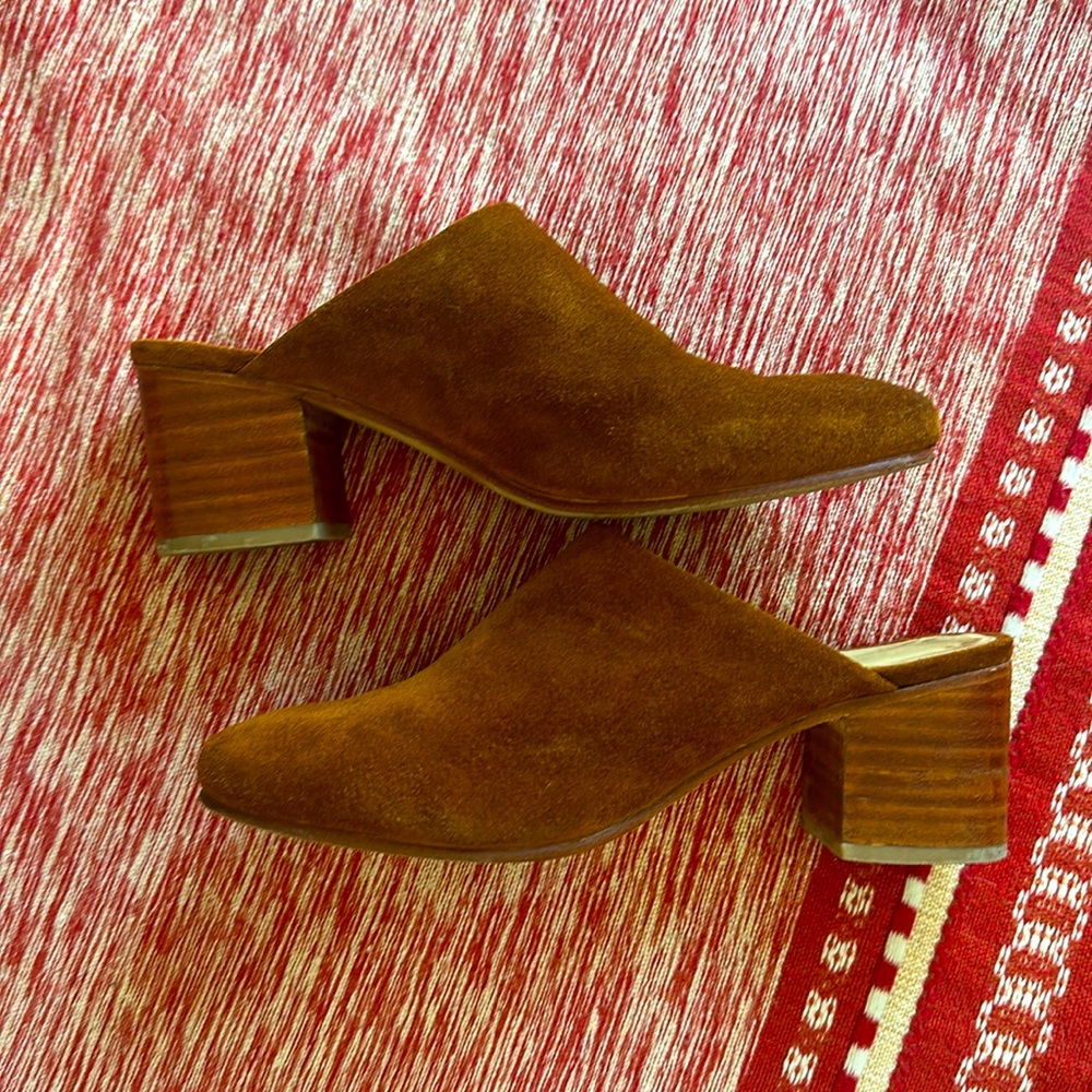 Nisolo All-Day Heeled Mule Size 9 Suede